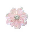 Pink Sequin and Pearl Flower